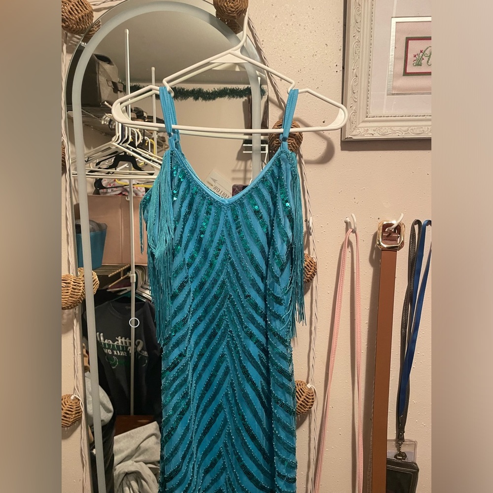 emerald homecoming dress